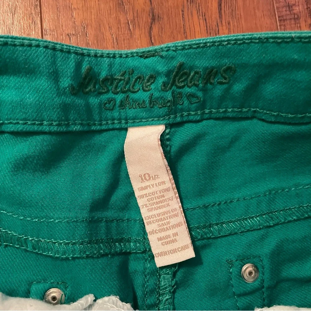 Justice Green Jeans 10 1/2